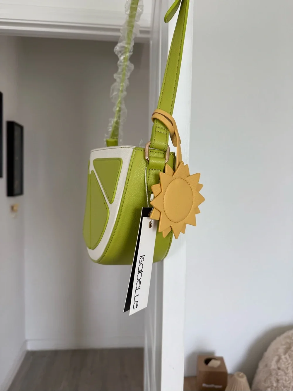 Unbranded Lime Slice Crossbody Bag - Lime